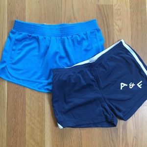 2 pairs of work-out shorts.. sold together!